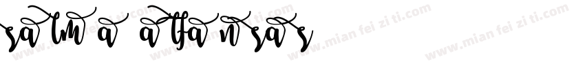 salma alfansas字体转换